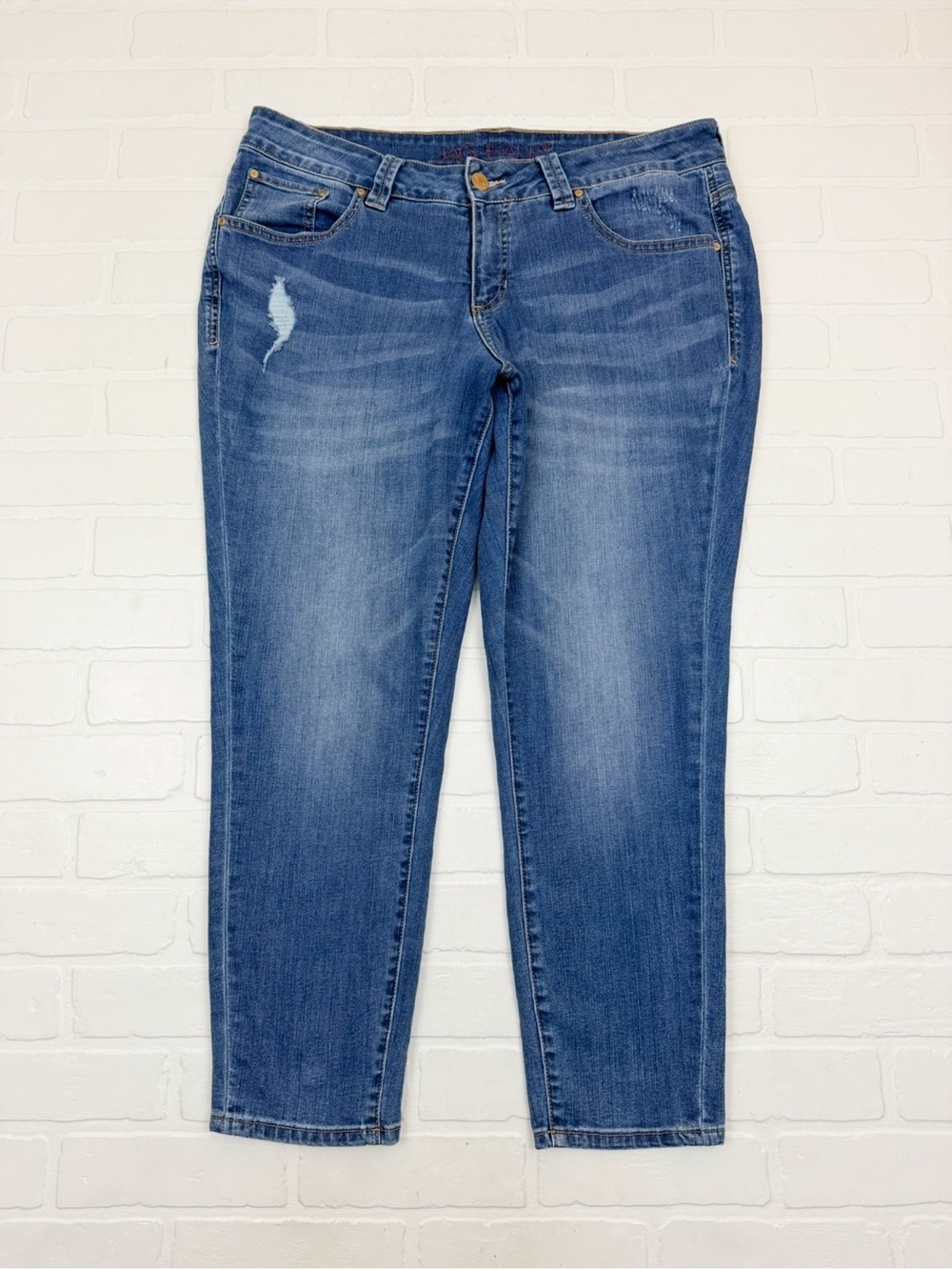 Jag Jeans Mid Rise Skinny Ankle Jeans Blue Size 16W